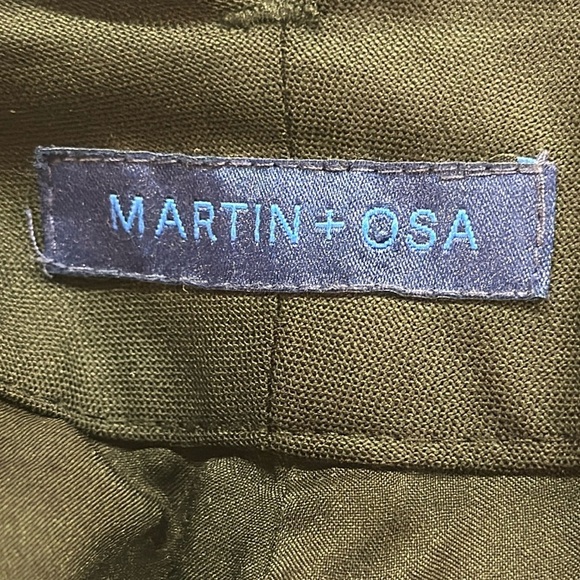 Martin + Osa Wool Black Wide-leg Dress Career Trousers Size 12 - Picture 6 of 9